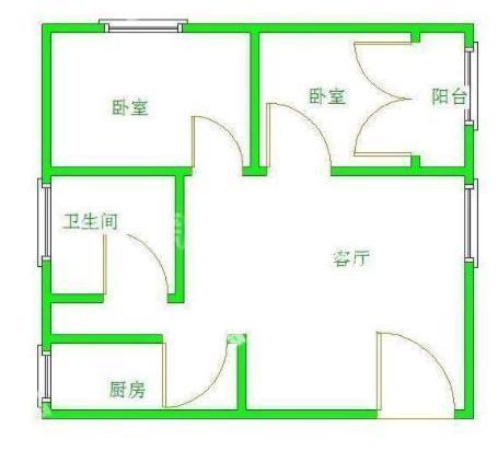 天府鹤林-西区（一期）  2室1厅1卫   1700.00元/月室内图1