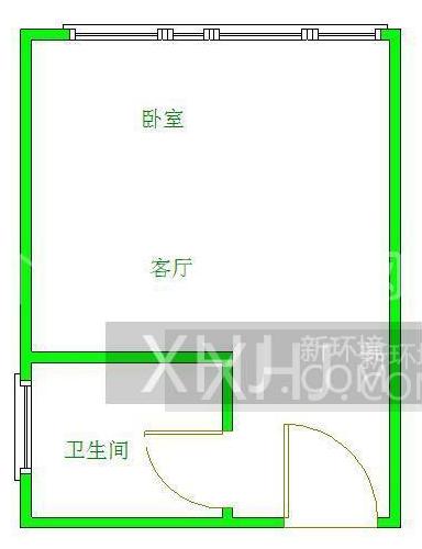 保利星座  1室1厅1卫   2500.00元/月室内图1