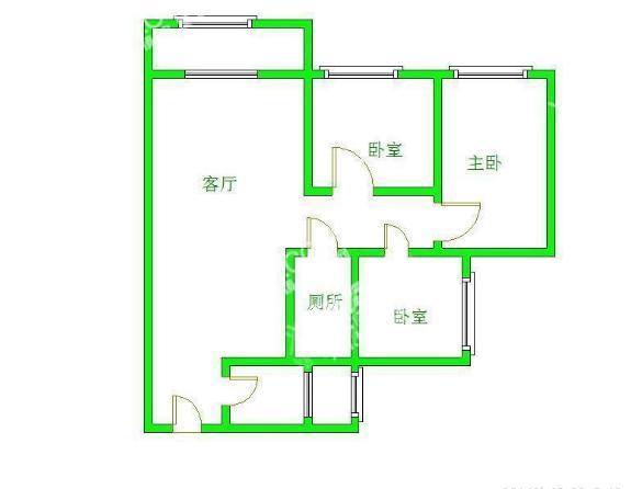 河畔新世界  3室2厅1卫   3200.00元/月室内图1