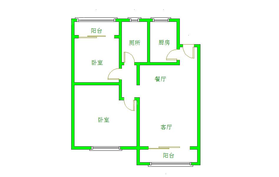 紫芸金沙  2室2厅1卫   3000.00元/月室内图1