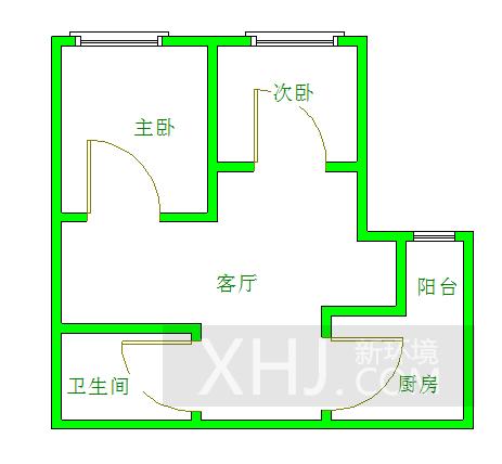 天悦府  2室1厅1卫   3500.00元/月室内图1