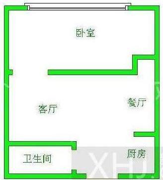 戛纳滨江  1室1厅1卫   1700.00元/月室内图1