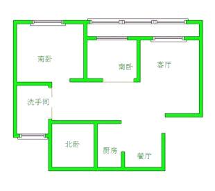 二江花园  3室1厅2卫   1500.00元/月室内图1