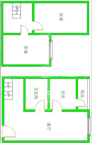 城市物语  2室1厅1卫   1800.00元/月室内图1