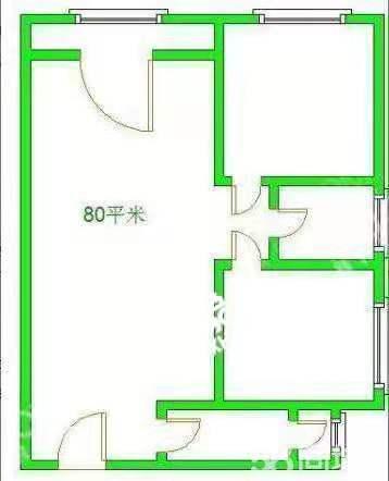 南湖锦苑  2室2厅1卫   2100.00元/月户型图