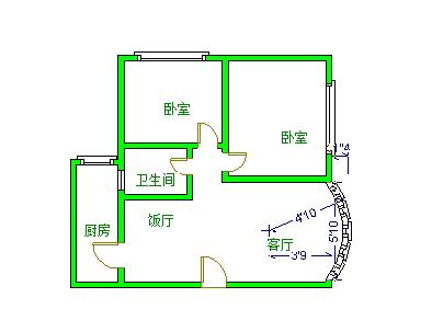 光明园  2室1厅1卫   108.00万室内图1