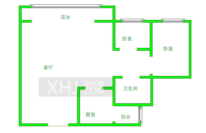 逸都花园  2室2厅1卫   180.00万