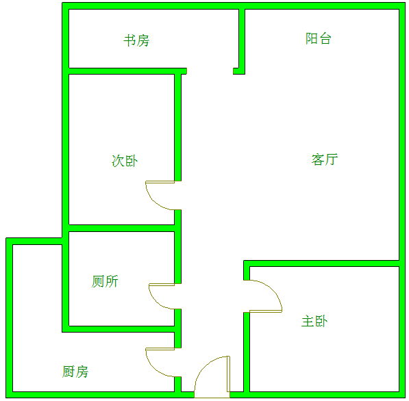 光华逸家  3室1厅1卫   2400.00元/月室内图1