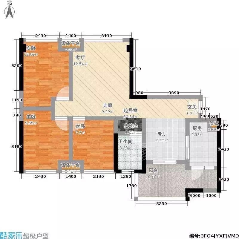 南湖半岛  2室1厅1卫   90.00万室内图1