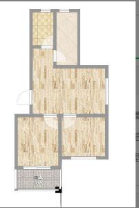 南湖半岛  2室1厅1卫   1700.00元/月室内图1