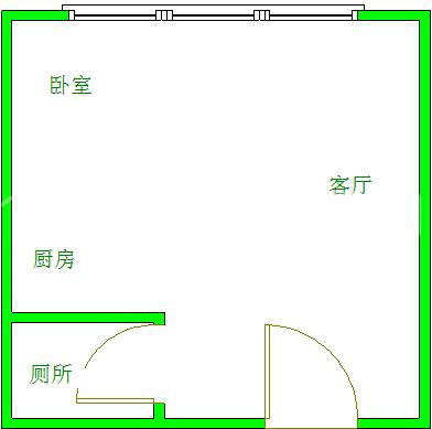 时代晶座  1室1厅1卫   2000.00元/月室内图1