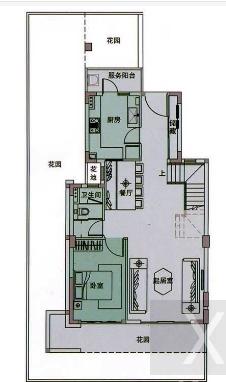 汇锦广场  2室1厅1卫   2400.00元/月室内图1