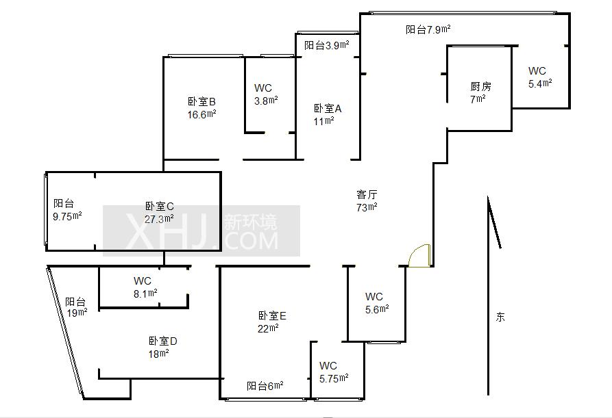 金阳伦敦西区  5室2厅5卫   799.00万