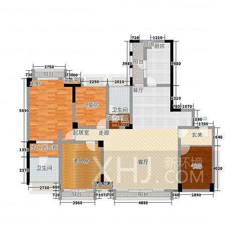 西贵金沙 4室2厅2卫 6000.00元/月 西贵金沙 4室2厅2卫 6000.00元/月户型图