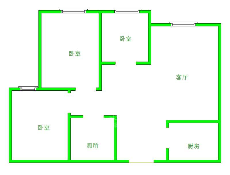 建发鹭洲国际  3室2厅2卫   6000.00元/月室内图1