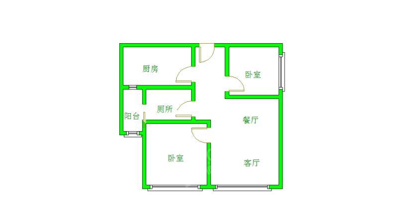 光华逸家  2室1厅1卫   1000.00元/月室内图1