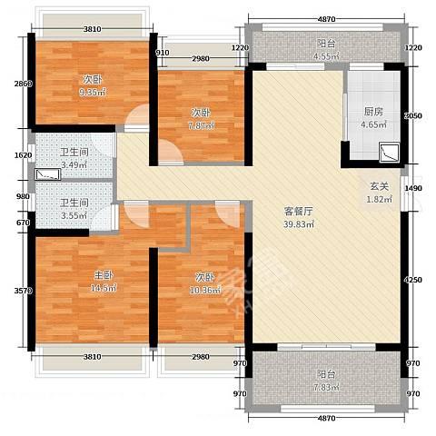 泽云佳园  4室2厅2卫   128.80万室内图1