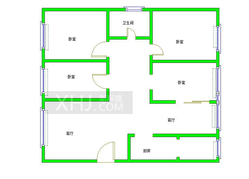 中铁丶西子香荷  4室2厅2卫   5000.00元/月室内图1