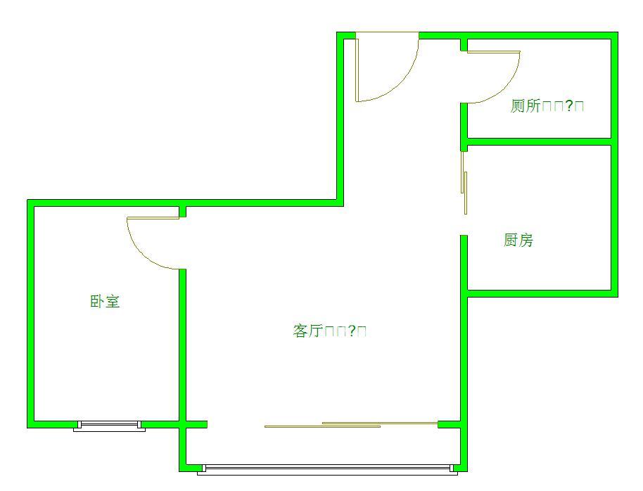 铸信境界  1室1厅1卫   2100.00元/月室内图1