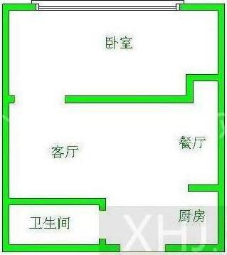 南湖国际4期  1室1厅1卫   60.00万室内图1