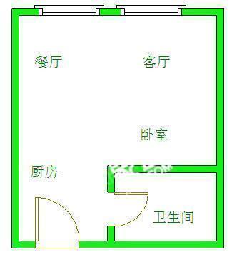 建发天府鹭洲  1室1厅1卫   2000.00元/月室内图1