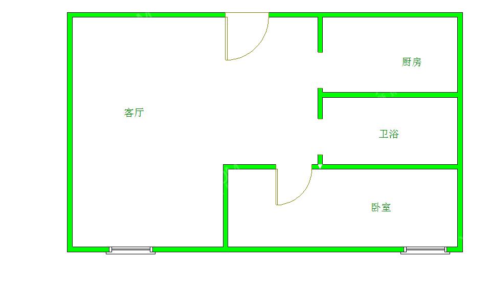 馨光华庭  1室1厅1卫   1400.00元/月室内图1