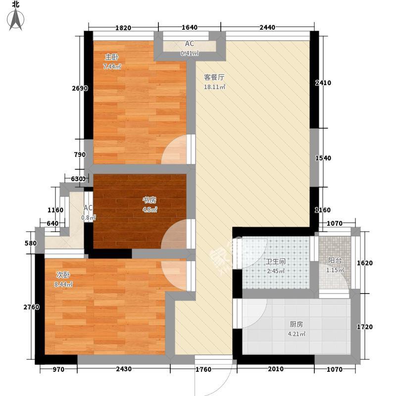 中信城佐岸  3室1厅1卫   2200.00元/月室内图1