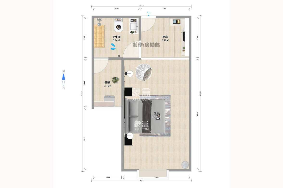 城南故事家园  1室1厅1卫    1600.0元/月 城南故事家园  1室1厅1卫    1600.0元/月户型图