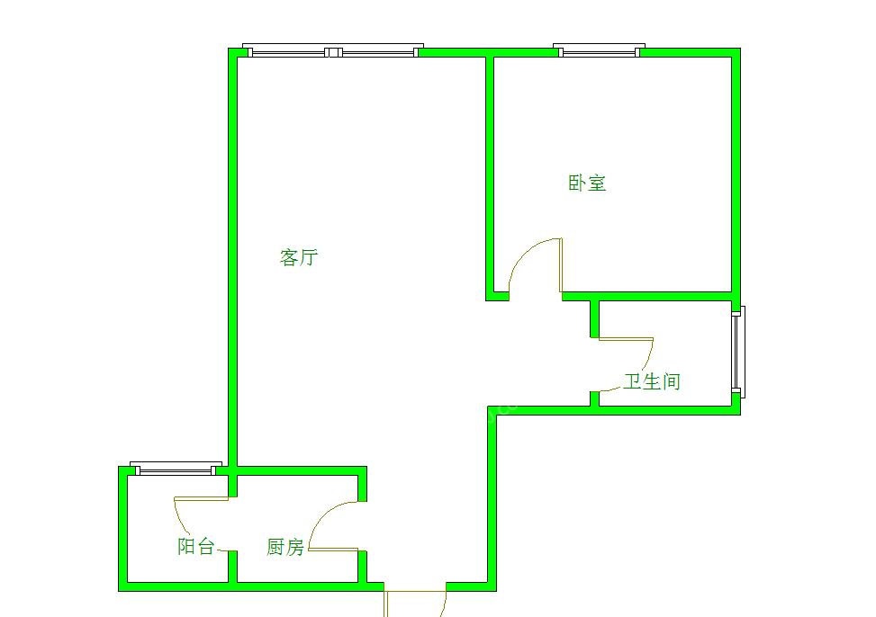 国一梦巢  2室1厅1卫   2200.00元/月室内图1