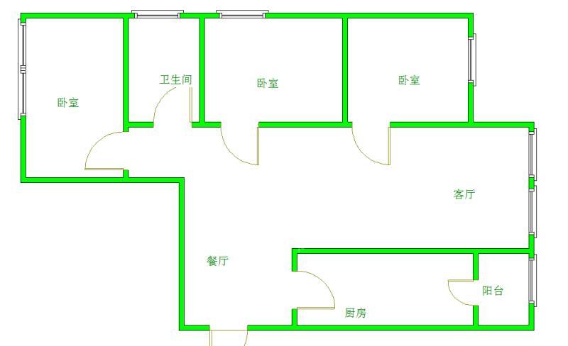 清溪雅筑  3室1厅1卫   150.00万