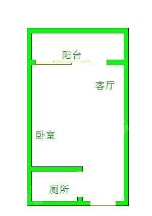 复地雍湖湾  1室0厅1卫   2200.00元/月室内图1