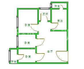 建发天府鹭洲 3室2厅2卫 3600.00元/月 建发天府鹭洲 3室2厅2卫 3600.00元/月户型图