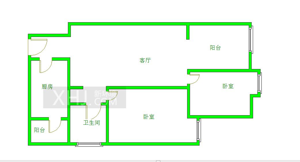 生活立方  2室2厅1卫   170.00万