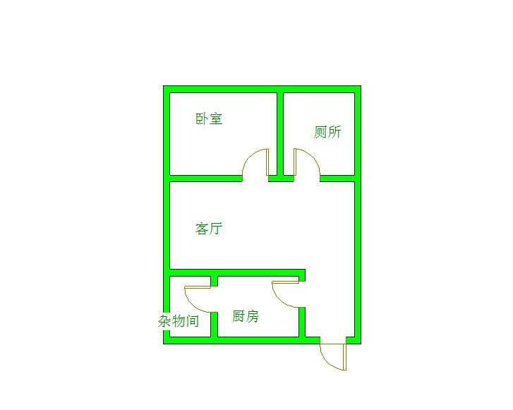 欧苑  1室1厅1卫   1200.00元/月室内图1