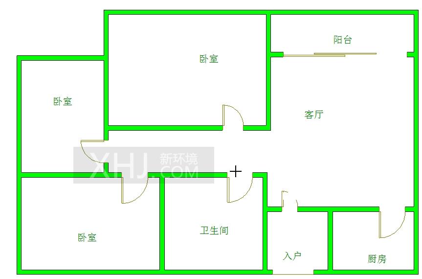 光华逸家  3室1厅1卫   2600.00元/月室内图1