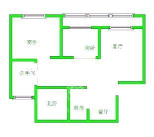 万锦城  2室1厅1卫   1800.00元/月室内图1