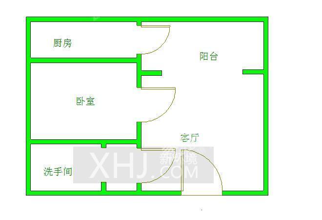 一品CG  1室1厅1卫   1600.00元/月室内图1