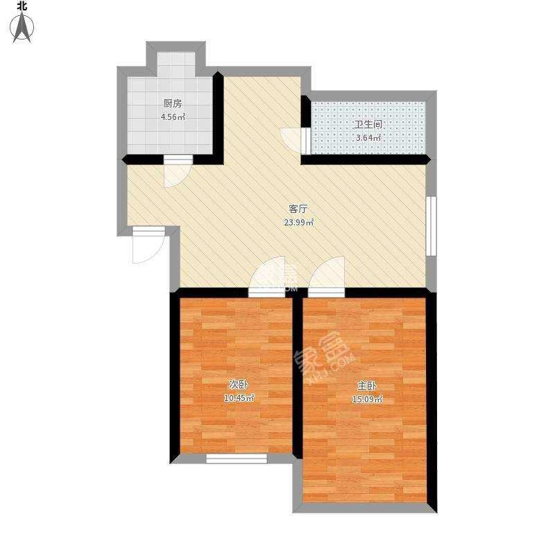 康南小区 2室1厅1卫 38.0万 康南小区 2室1厅1卫 38.0万户型图