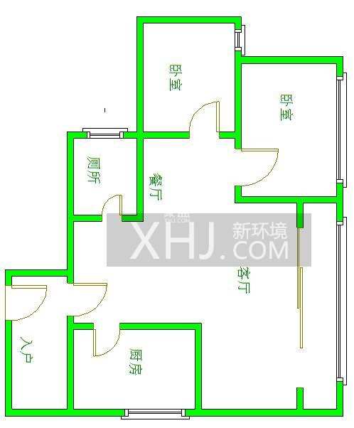 金阳易诚国际 2室2厅1卫 2000.00元/月 金阳易诚国际 2室2厅1卫 2000.00元/月户型图