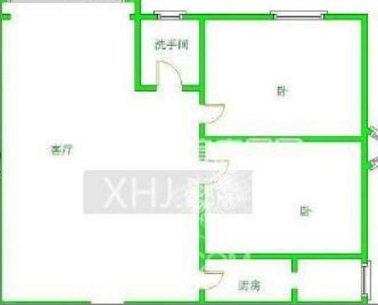 中信城佐岸  2室1厅1卫   1800.00元/月室内图1