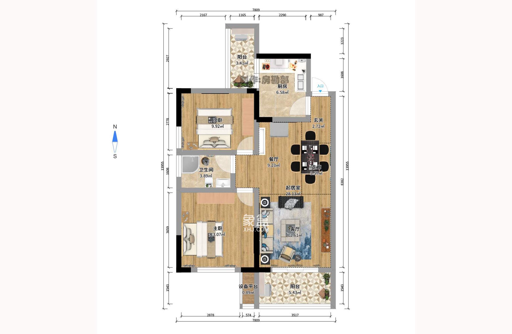 普照兴园公租房户型图图片