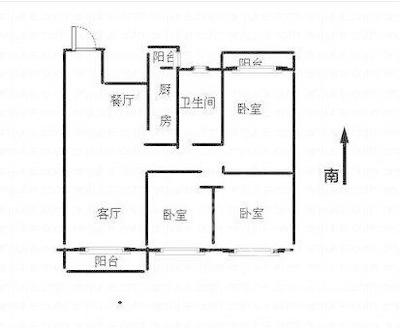 南湖国际2期  2室2厅1卫   1800.00元/月室内图1