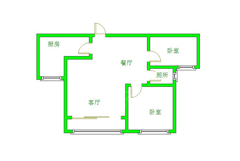 清水路苑  2室2厅1卫   1700.00元/月室内图1