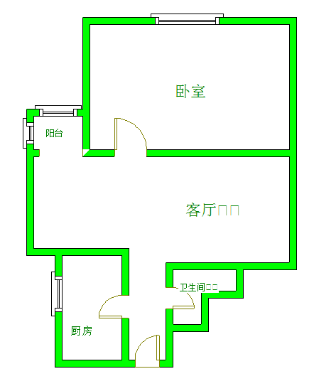 水木光华  1室1厅1卫   1900.00元/月室内图1