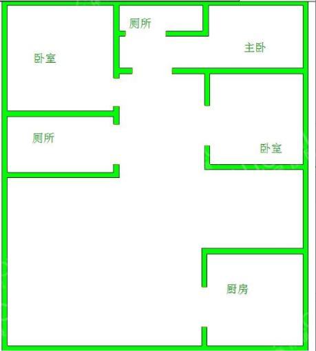 中信城佐岸  3室2厅1卫   2500.00元/月室内图1