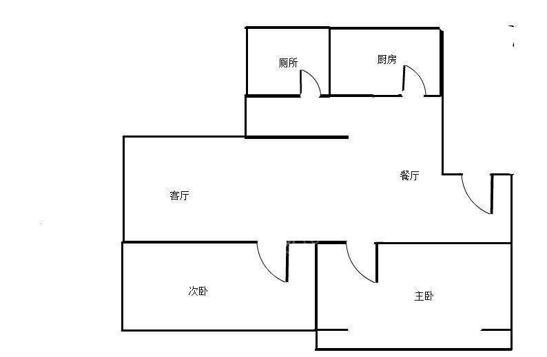 玉双苑  2室1厅1卫   2200.00元/月室内图1