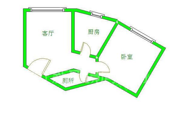 香格里拉  1室1厅1卫   1900.00元/月室内图1