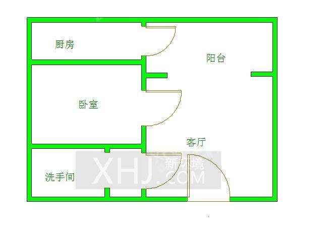 一品CG  1室1厅1卫   2400.00元/月室内图1