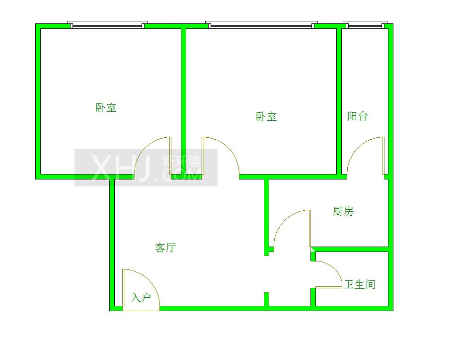 金沙蜜地  2室1厅1卫   2500.00元/月室内图1