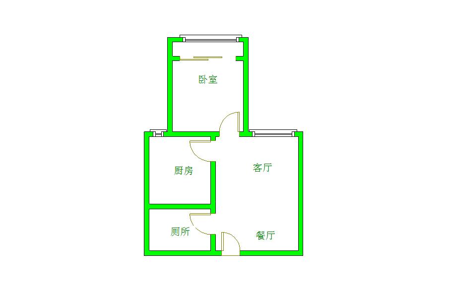 光华杏林  1室1厅1卫   1600.00元/月室内图1